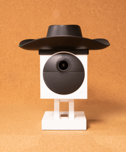 Wyze Cam Outdoor Cowboy Hat, Fun & Functional Camera Accessory, Black, Fits Wyze Cam Outdoor v1/v2, Weather-Resistant Cover