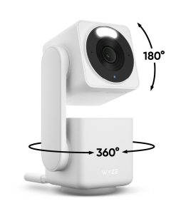 Wyze Cam Pan v3 1080p Pan/Tilt Security Camera, 360?? Horizontal & 180?? Vertical View, Indoor/Outdoor IP65, Color Night Vision, 2-Way Audio, White
