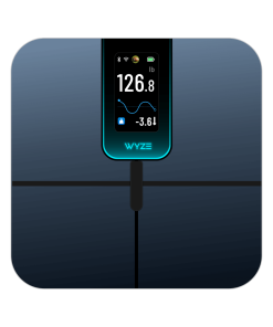 Wyze Scale Ultra Smart Body Fat Scale, 4.3" Full-Color TFT Display, Wi-Fi & Bluetooth Sync, 13 Body Metrics, Black