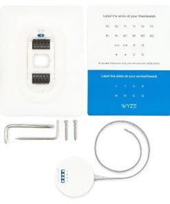 Wyze Thermostat C-Wire Adapter Kit, Official Power Adapter for Wyze Smart Thermostat, Includes Wiring Labels, Mounting Hardware & Screwdriver